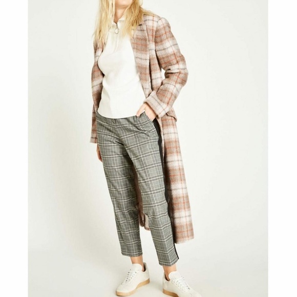 Jack Wills Blythe Long Checked Robe Coat - Picture 2 of 12